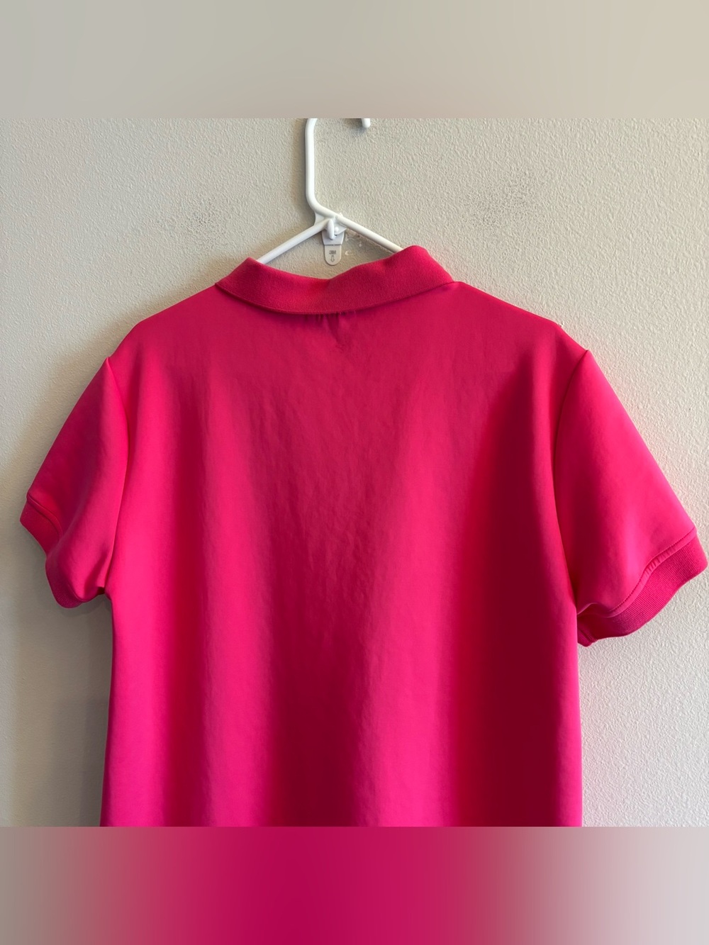 SSYS Margaret Drop Waist Collared Scuba Dress features a vibrant hot pink XL - Picture 3 of 10